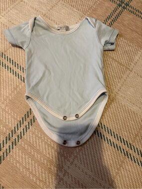 Kissy Kissy Pale Blue Short Sleeve Baby Bodysuit